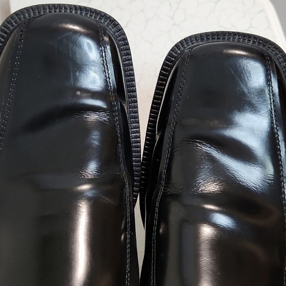 Aldo Men's Black Leather Loafer, Size 41 ~ VGUC - Picture 9 of 14